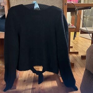 Abercrombie and Fitch black open back sweater